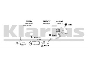 KLARIUS 570250U išmetimo sistema 
 Išmetimo sistema -> Išmetimo sistema, visa