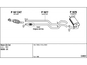 FENNO CHR51 išmetimo sistema 
 Išmetimo sistema -> Išmetimo sistema, visa