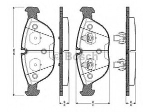 BOSCH 0 986 TB2 744 stabdžių trinkelių rinkinys, diskinis stabdys 
 Techninės priežiūros dalys -> Papildomas remontas
8D0 698 151 D, 8N0 698 151 D, 34 11 1 162 884