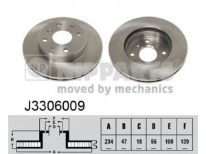 NIPPARTS J3306009 stabdžių diskas 
 Dviratė transporto priemonės -> Stabdžių sistema -> Stabdžių diskai / priedai
43512-87707, 43512-87710, 43512-87716