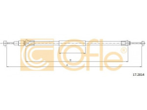 COFLE 17.2814 trosas, stovėjimo stabdys
MB256861
