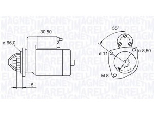 MAGNETI MARELLI 063521070970 starteris 
 Elektros įranga -> Starterio sistema -> Starteris
46748350