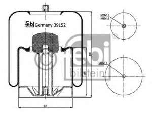 FEBI BILSTEIN 39152 dėklas, pneumatinė pakaba 
 Pakaba -> Pneumatinė pakaba
942 320 35 21