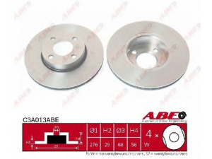 ABE C3A013ABE stabdžių diskas 
 Stabdžių sistema -> Diskinis stabdys -> Stabdžių diskas
895615301 B, 895615301B