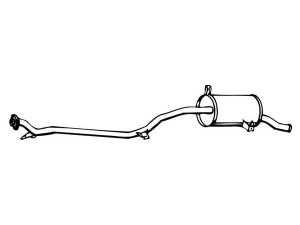 WALKER 14755 galinis duslintuvas 
 Išmetimo sistema -> Duslintuvas
MB376904, MB514640, MB857477