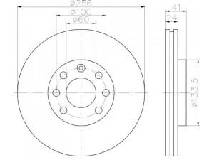 HELLA PAGID 8DD 355 101-501 stabdžių diskas 
 Stabdžių sistema -> Diskinis stabdys -> Stabdžių diskas
569001, 569042, 90468509, 93182282