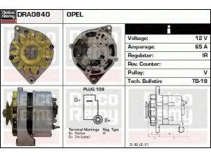 DELCO REMY DRA0840 kintamosios srovės generatorius 
 Elektros įranga -> Kint. sr. generatorius/dalys -> Kintamosios srovės generatorius
1204051, 1204176, 1204190, 1204312