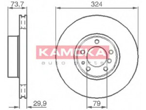KAMOKA 1032130 stabdžių diskas 
 Dviratė transporto priemonės -> Stabdžių sistema -> Stabdžių diskai / priedai
34 11 1 165 859