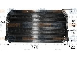 HELLA 8FC 351 300-771 kondensatorius, oro kondicionierius 
 Oro kondicionavimas -> Kondensatorius
88460-06050, 88460-06061
