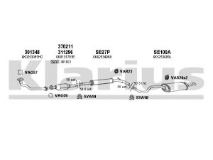 KLARIUS 930846U išmetimo sistema 
 Išmetimo sistema -> Išmetimo sistema, visa