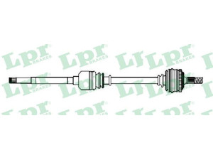 LPR DS52551 kardaninis velenas 
 Ratų pavara -> Kardaninis velenas
31607524046, 31607529202