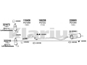 KLARIUS 631199E išmetimo sistema 
 Išmetimo sistema -> Išmetimo sistema, visa