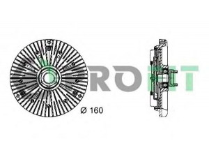 PROFIT 1720-1011 sankaba, radiatoriaus ventiliatorius 
 Aušinimo sistema -> Radiatoriaus ventiliatorius
059121350, 059121350B, 059121350F
