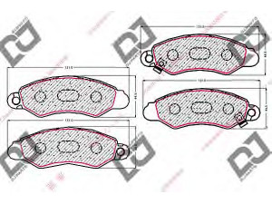 DJ PARTS BP1934 stabdžių trinkelių rinkinys, diskinis stabdys 
 Techninės priežiūros dalys -> Papildomas remontas
55200-80E10, 5520080E10