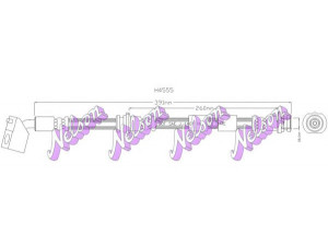 Brovex-Nelson H4555 stabdžių žarnelė 
 Stabdžių sistema -> Stabdžių žarnelės
4621011E01, 4621011E11, 4621011E17