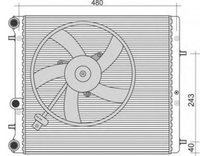 MAGNETI MARELLI 350213851000 radiatorius, variklio aušinimas 
 Aušinimo sistema -> Radiatorius/alyvos aušintuvas -> Radiatorius/dalys
6Q0.121.253 BT, 6Q0121253BT