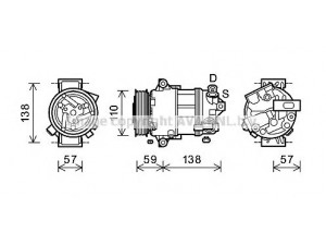 AVA QUALITY COOLING ALK133 kompresorius, oro kondicionierius 
 Oro kondicionavimas -> Kompresorius/dalys
50509535, 50509535