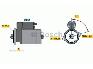 BOSCH 0 986 015 001 starteris 
 Elektros įranga -> Starterio sistema -> Starteris
28100 10040