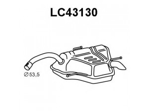 VENEPORTE LC43130 galinis duslintuvas 
 Išmetimo sistema -> Duslintuvas
46750052, 46750053, 46750055, 46775122