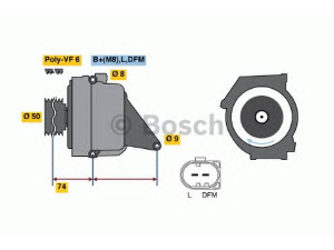 BOSCH 0 986 042 490 kintamosios srovės generatorius 
 Elektros įranga -> Kint. sr. generatorius/dalys -> Kintamosios srovės generatorius
000 150 05 50, 000 150 05 50 80
