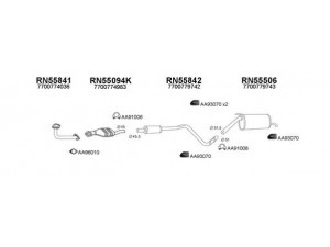 VENEPORTE 550305 išmetimo sistema 
 Išmetimo sistema -> Išmetimo sistema, visa