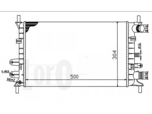 LORO 017-017-0010 radiatorius, variklio aušinimas 
 Aušinimo sistema -> Radiatorius/alyvos aušintuvas -> Radiatorius/dalys
1106768, 1664032, 1664630, 6550324