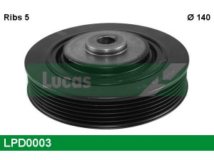 LUCAS ENGINE DRIVE LPD0003 skriemulys, alkūninis velenas 
 Diržinė pavara -> Dirželio skriemulys
7700104292, 7700858731, 80000386