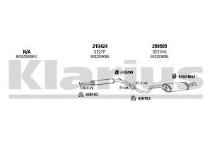 KLARIUS 930728E išmetimo sistema 
 Išmetimo sistema -> Išmetimo sistema, visa