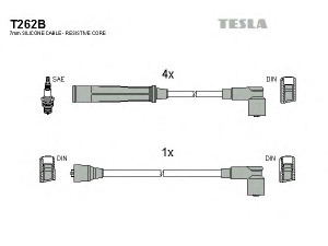TESLA T262B uždegimo laido komplektas 
 Kibirkšties / kaitinamasis uždegimas -> Uždegimo laidai/jungtys