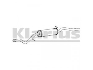 KLARIUS FE610L vidurinis duslintuvas 
 Išmetimo sistema -> Duslintuvas
7M0253409J, 7M0253409J, 7M0253409J
