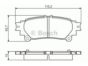 BOSCH 0 986 495 174 stabdžių trinkelių rinkinys, diskinis stabdys 
 Techninės priežiūros dalys -> Papildomas remontas
04466 47070, 04466 48130, 04466 48140