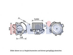 AKS DASIS 088047N vidaus pūtiklis 
 Šildymas / vėdinimas -> Orpūtė/dalys
77363823, 77365131
