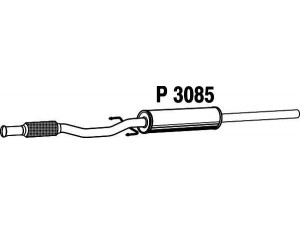 FENNO P3085 vidurinis duslintuvas 
 Išmetimo sistema -> Duslintuvas
18302753117