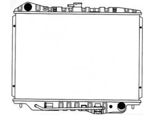 SAKURA  Automotive 1241-0229 radiatorius, variklio aušinimas