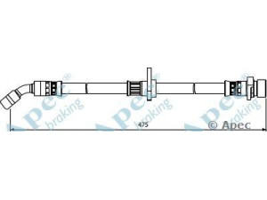 APEC braking HOS3982 stabdžių žarnelė 
 Stabdžių sistema -> Stabdžių žarnelės
01466SEAE00