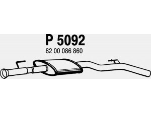 FENNO P5092 vidurinis duslintuvas 
 Išmetimo sistema -> Duslintuvas
8200086860
