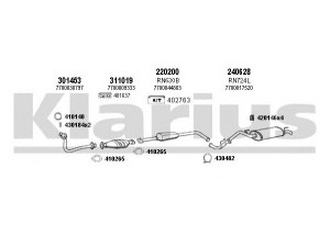 KLARIUS 720765E išmetimo sistema