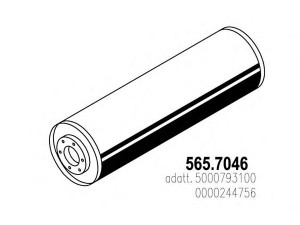 ASSO 565.7046 vidurinis / galinis duslintuvas
244756, 5000793100