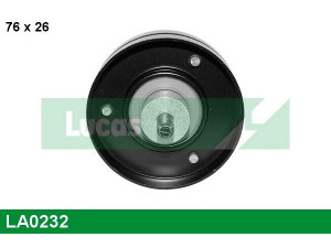 LUCAS ENGINE DRIVE LA0232 kreipiantysis skriemulys, V formos rumbuotas diržas 
 Diržinė pavara -> V formos rumbuotas diržas/komplektas -> Laisvasis/kreipiamasis skriemulys
6482249, 7053546, 7503546, 91SF19A216AA