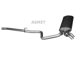 ASMET 01.076 galinis duslintuvas 
 Išmetimo sistema -> Duslintuvas
210 490 39 21