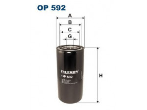 FILTRON OP592 alyvos filtras
172213312062, 0114786, 0671490