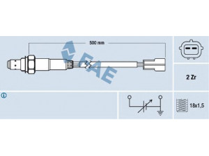 FAE 77324 lambda jutiklis 
 Variklis -> Variklio elektra
F 82A-18-861 A, 96276380, 96276380