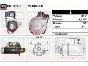 DELCO REMY DRT0340 starteris 
 Elektros įranga -> Starterio sistema -> Starteris