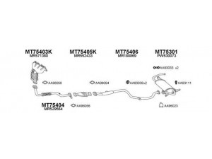 VENEPORTE 750068 išmetimo sistema