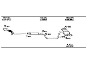 WALKER ADH18071A išmetimo sistema 
 Išmetimo sistema -> Išmetimo sistema, visa