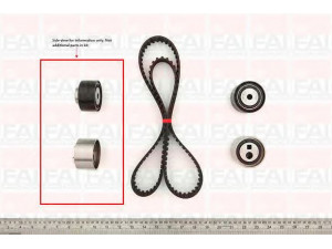 FAI AutoParts TBK110 paskirstymo diržo komplektas 
 Techninės priežiūros dalys -> Papildomas remontas
9400831589, 0831-58, 0831-59, 0831-N3
