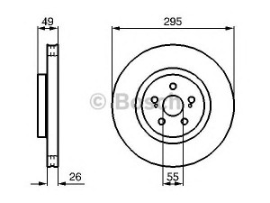 BOSCH 0 204 173 009 stabdžių diskas
43512 05070
