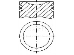 MAHLE ORIGINAL S03020 stūmoklis