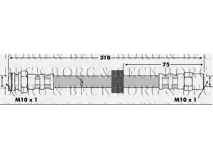 BORG & BECK BBH7188 stabdžių žarnelė 
 Stabdžių sistema -> Stabdžių žarnelės
191611701A, 191 611 701A, 191611701A