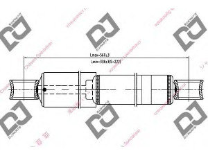DJ PARTS DS1058HT amortizatorius 
 Pakaba -> Amortizatorius
4853135280, 4853135600, 4853135610